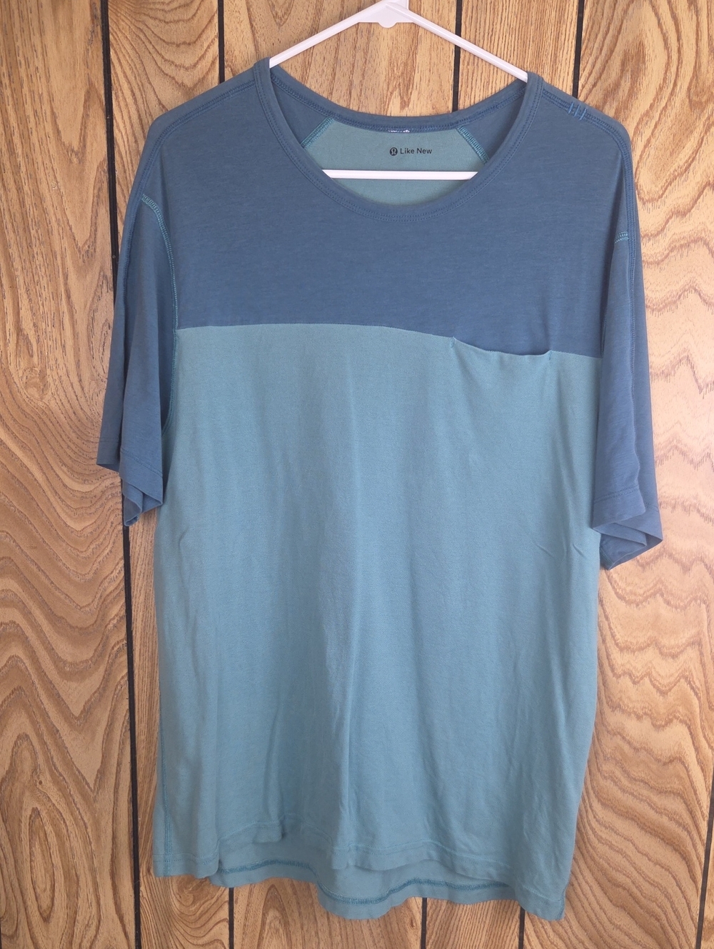 lululemon athletica Two-Tone Blue Crew Tee